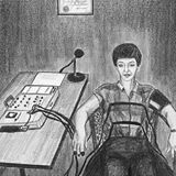 Sketch of Polygraph in Court